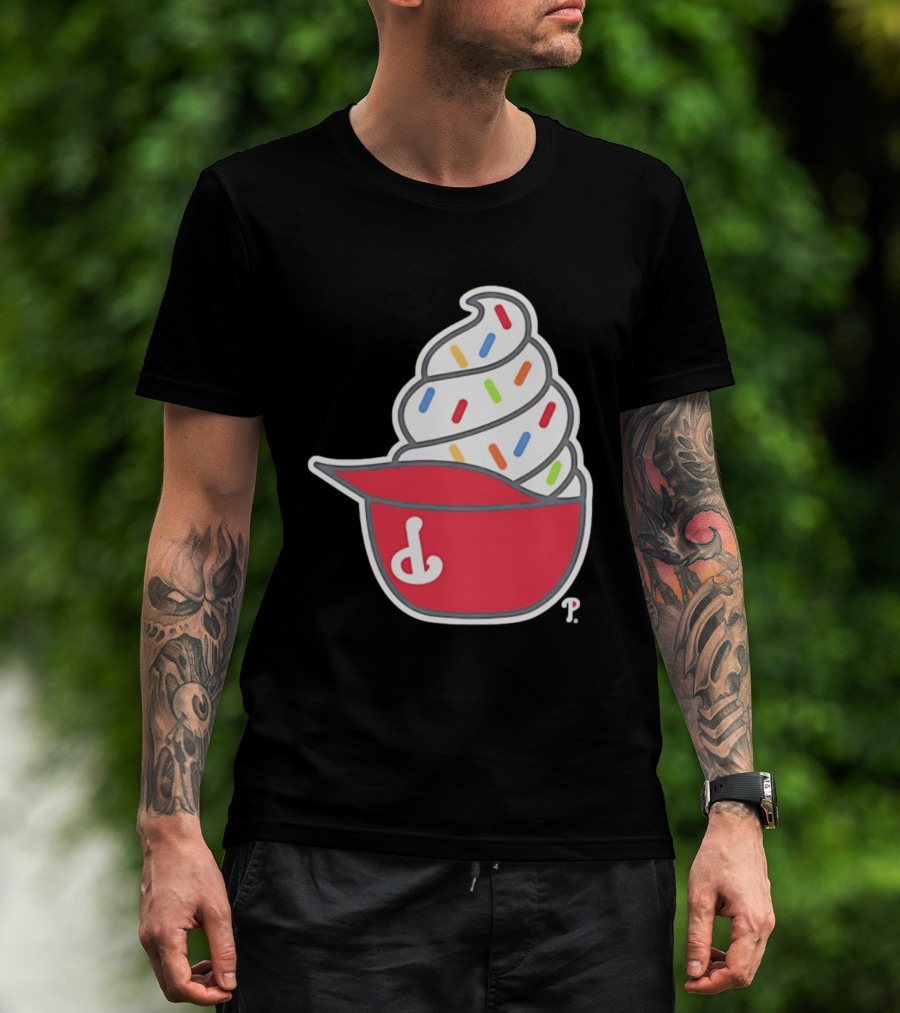 Philadelphia Phillies Ice Cream Hat With Sprinkles T-Shirt
