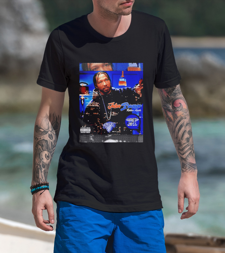 Jalen Brunson Rotten Apple Knicks Hand Up NYYK Empire T-Shirt