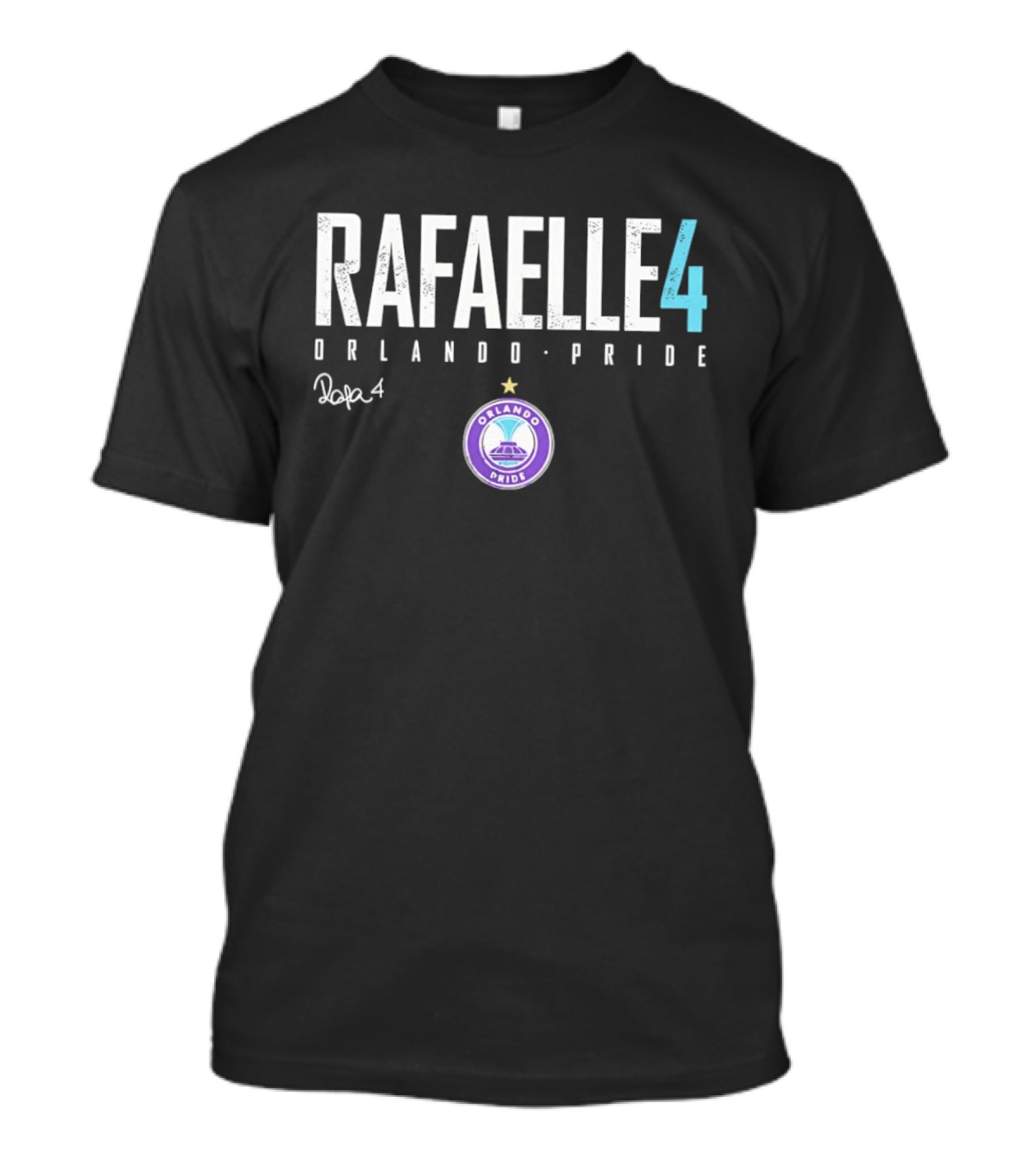 Rafaelle 4 Orlando Pride Pop4 Soccer Star Authentic Team Gear T-Shirt