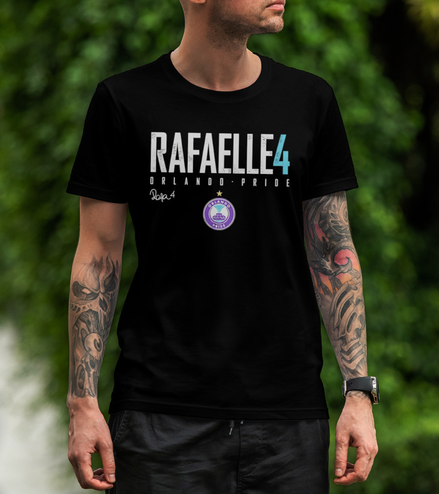 Rafaelle 4 Orlando Pride Pop4 Soccer Star Authentic Team Gear T-Shirt