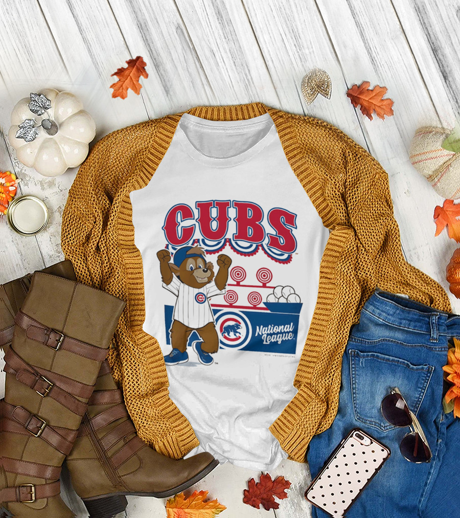 Chicago Cubs 2026 National League Mascot Step Back Up T-Shirt