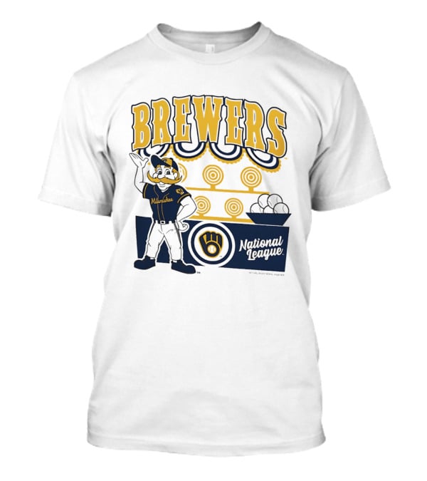 Milwaukee Brewers National League 2026 Step Back Up T-Shirt