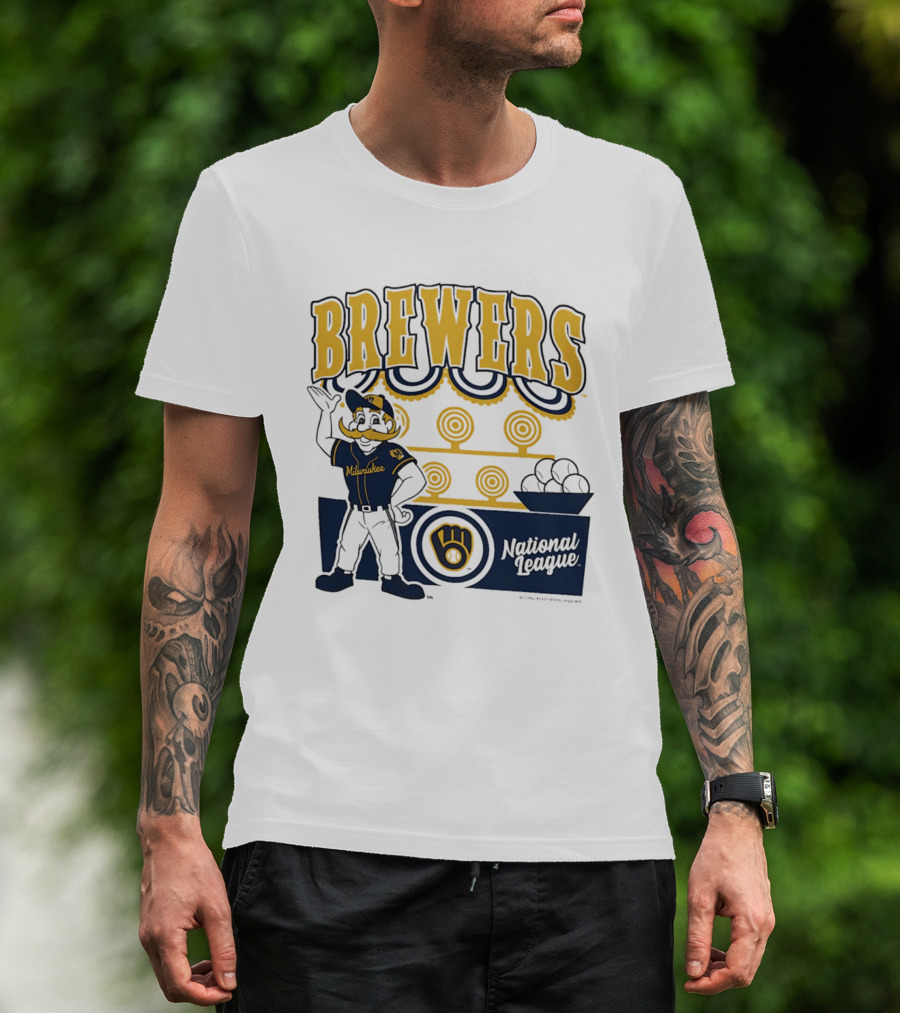 Milwaukee Brewers National League 2026 Step Back Up T-Shirt