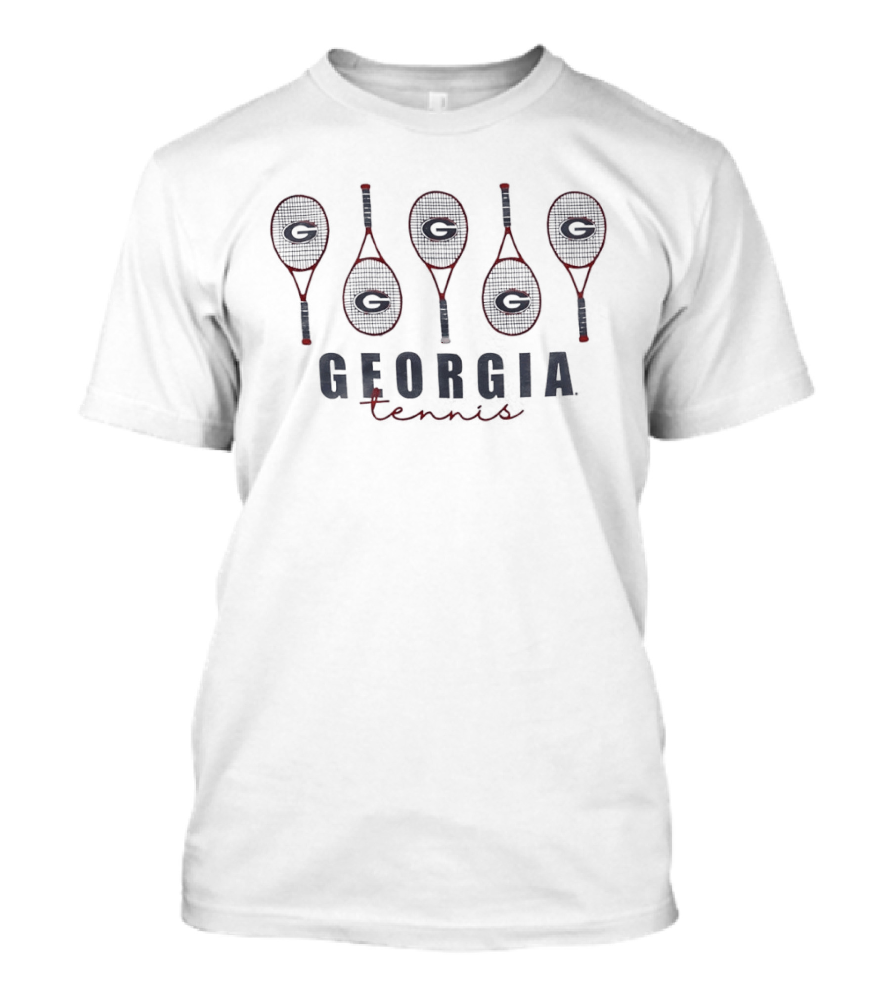Georgia Bulldogs Tennis Rackets Classic Sports Fan Gear T-Shirt