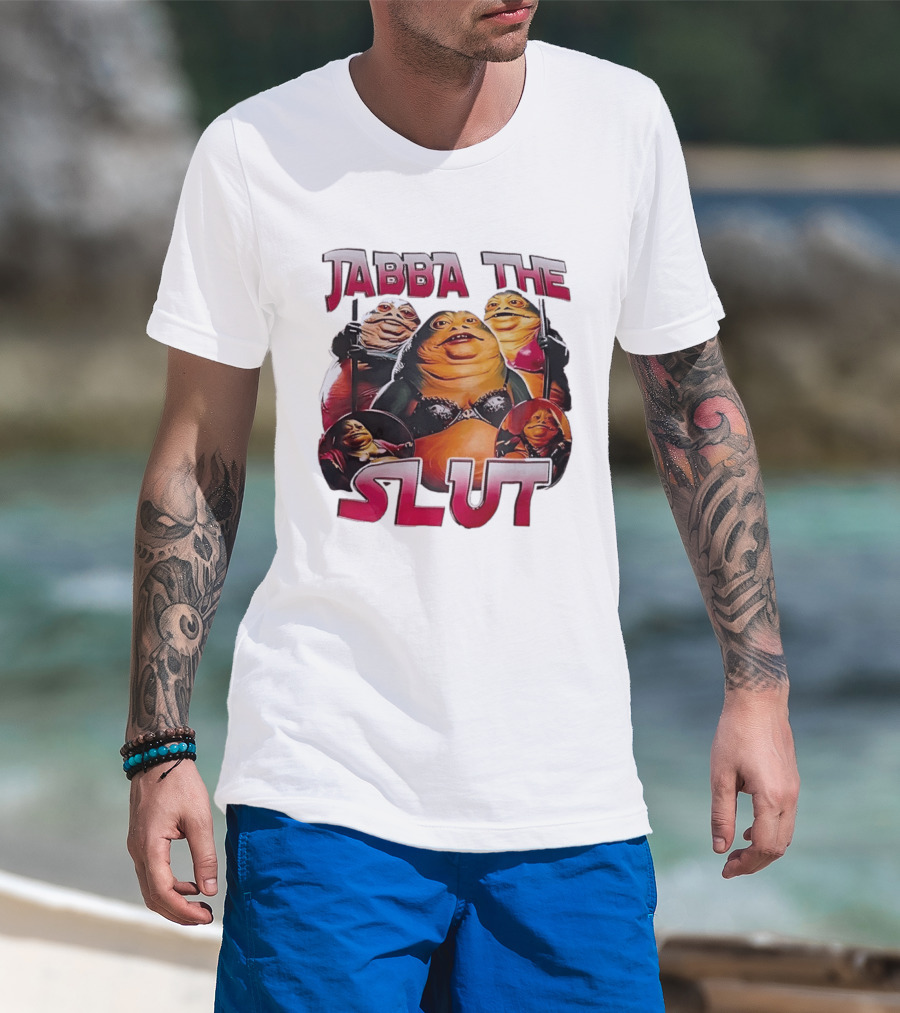 Jabba The Slut Star War Parody Character Fun T-Shirt