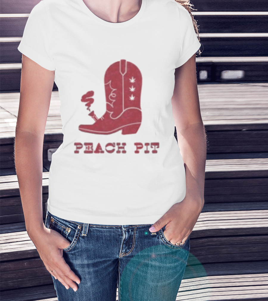 Peach Pit Boot Bong Iconic Music T-Shirt