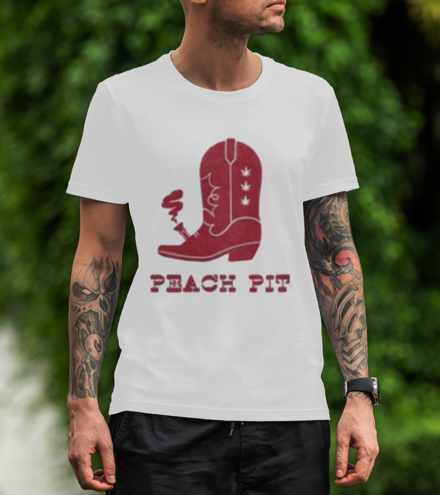 Peach Pit Boot Bong Iconic Music T-Shirt