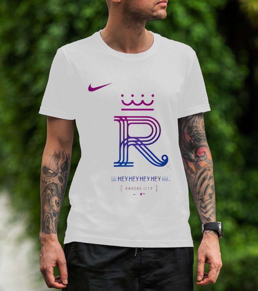 Kansas City Royals 2026 City Connect Hey Hey Hey Nike Royals Large T-Shirt
