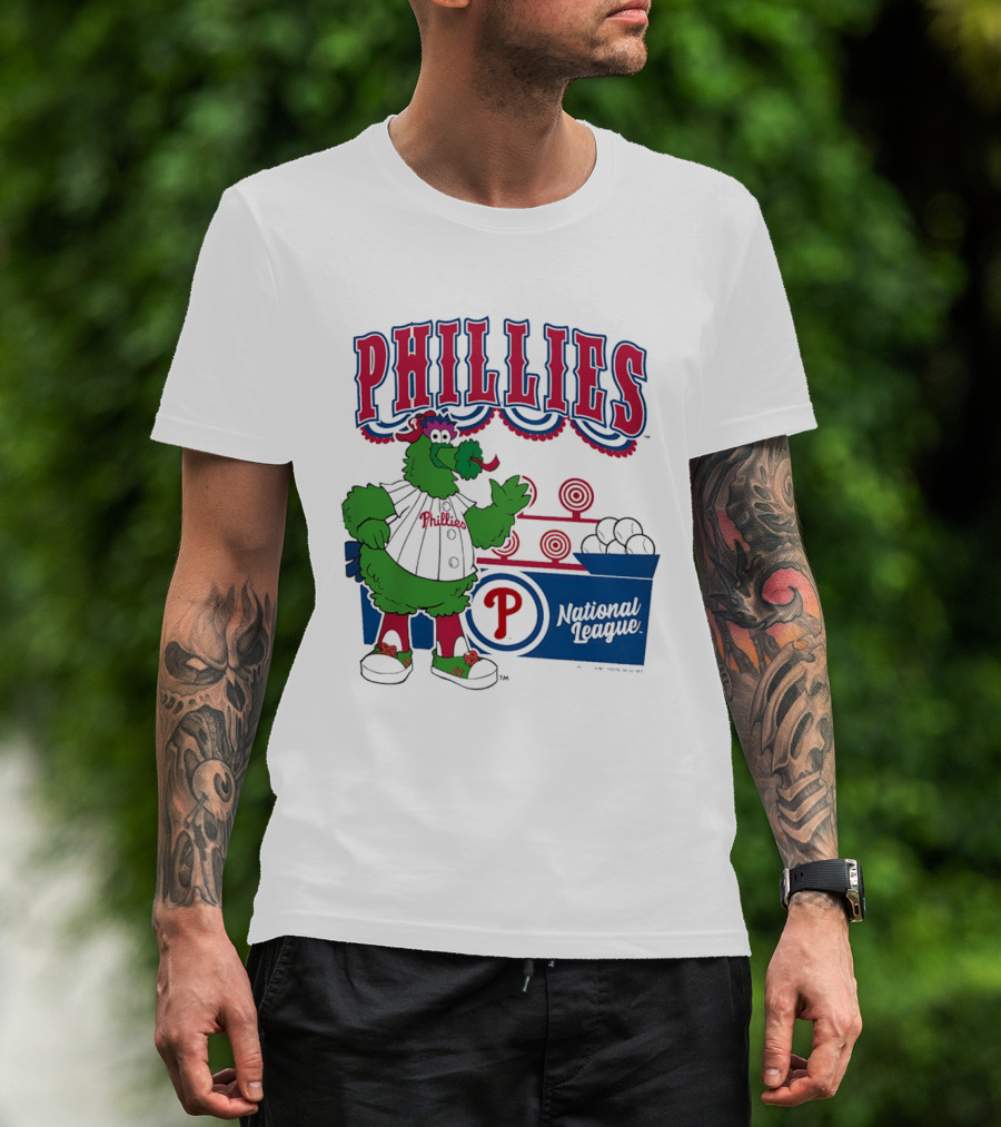 Philadelphia Phillies 2026 Step Back Up Phillies Phanatic National League T-Shirt
