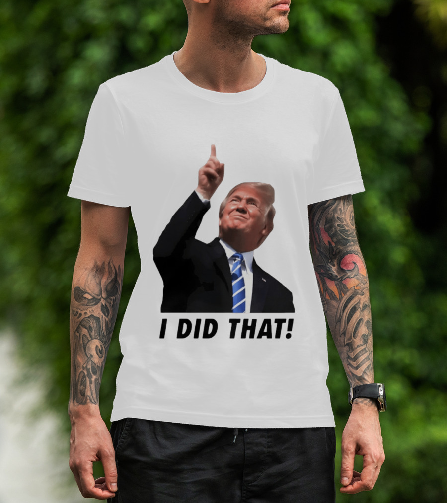 Trump I Did That Pointing Gesture Price Commentary T-Shirt