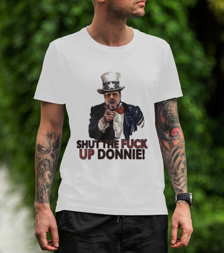Walter Sobchak Shut The Fuck Up Donnie Uncle Sam T-Shirt