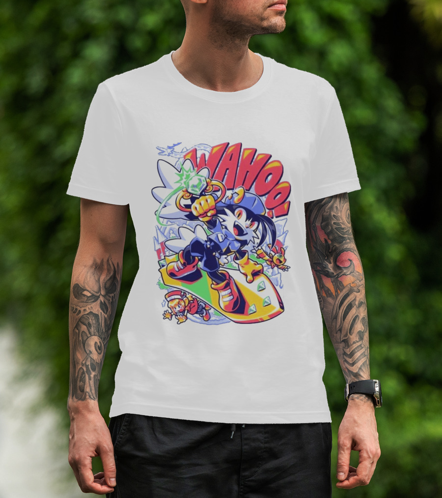 Fangamer Klonoa Wahoo Vintage Style Snowboarding Adventure T-Shirt