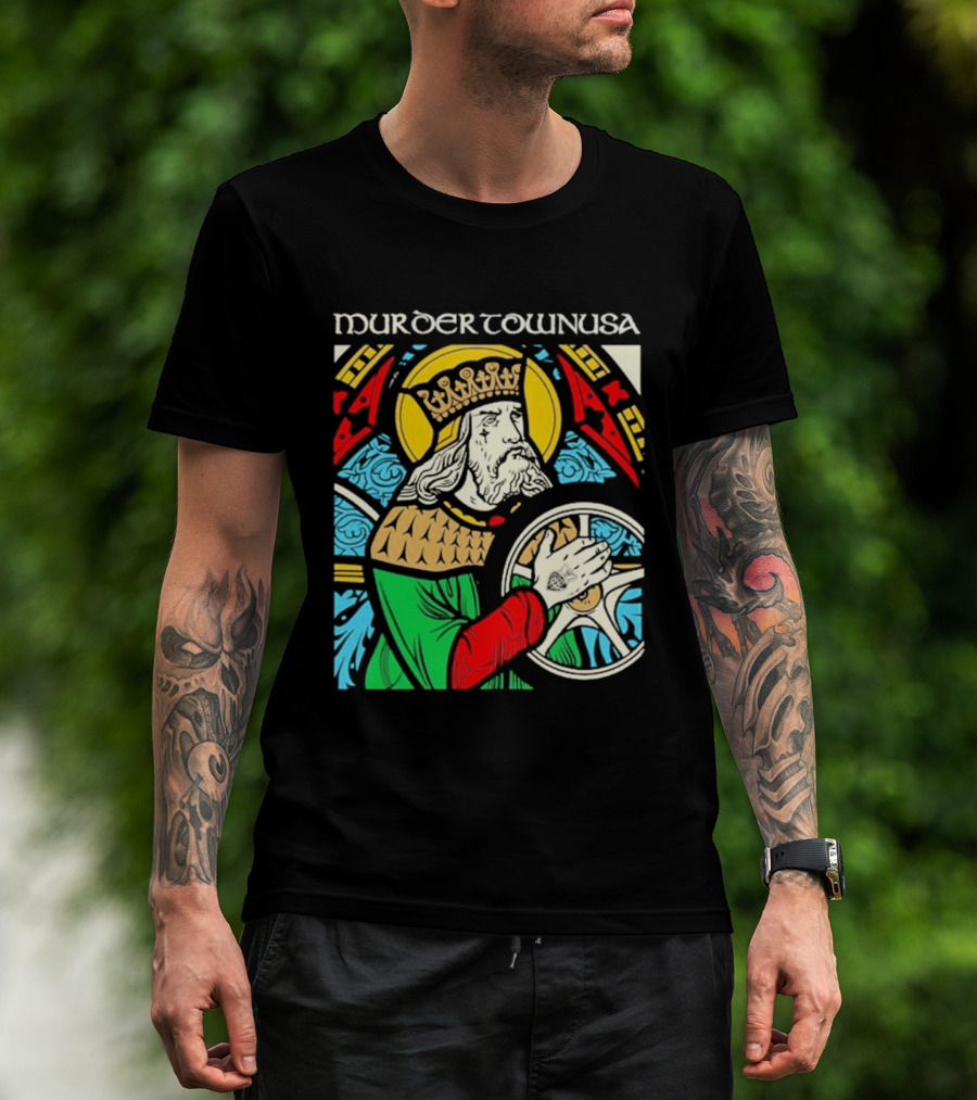 Murder Town Usa Biker Boru King Icon Medieval T-Shirt