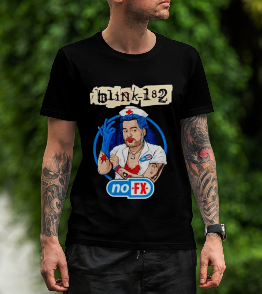 Blink 182 NoFX Collaboration San Diego Nurse T-Shirt