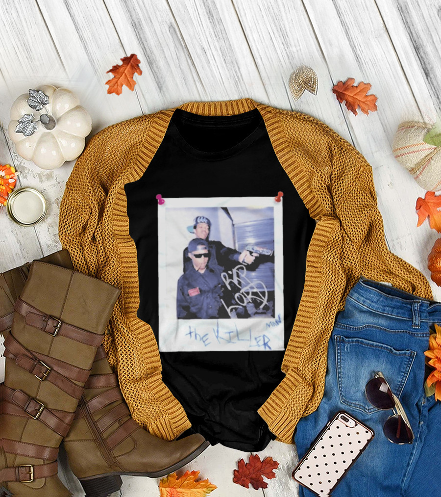 Three 6 Mafia RIP Lord the Killer MIN with Graffiti Style Polaroid T-Shirt