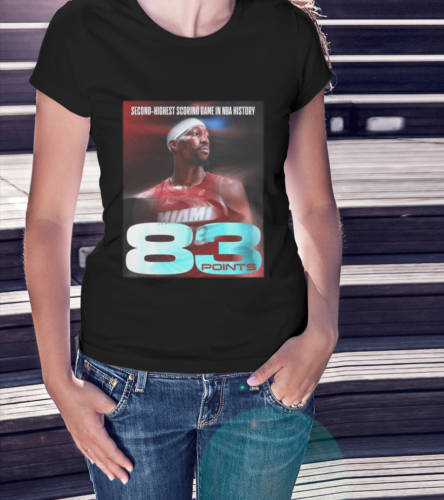 Miami 83 Points Bam Adebayo Second Highest Scoring Game In NBA History T-Shirt