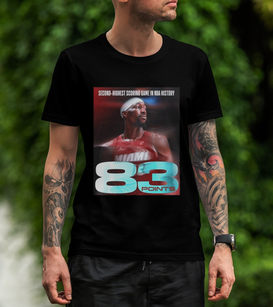 Miami 83 Points Bam Adebayo Second Highest Scoring Game In NBA History T-Shirt