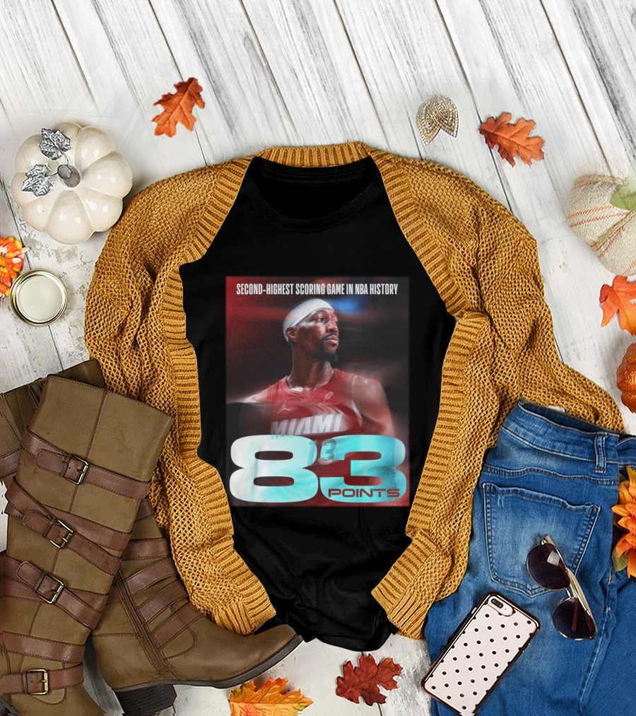 Miami 83 Points Bam Adebayo Second Highest Scoring Game in NBA History T-Shirt