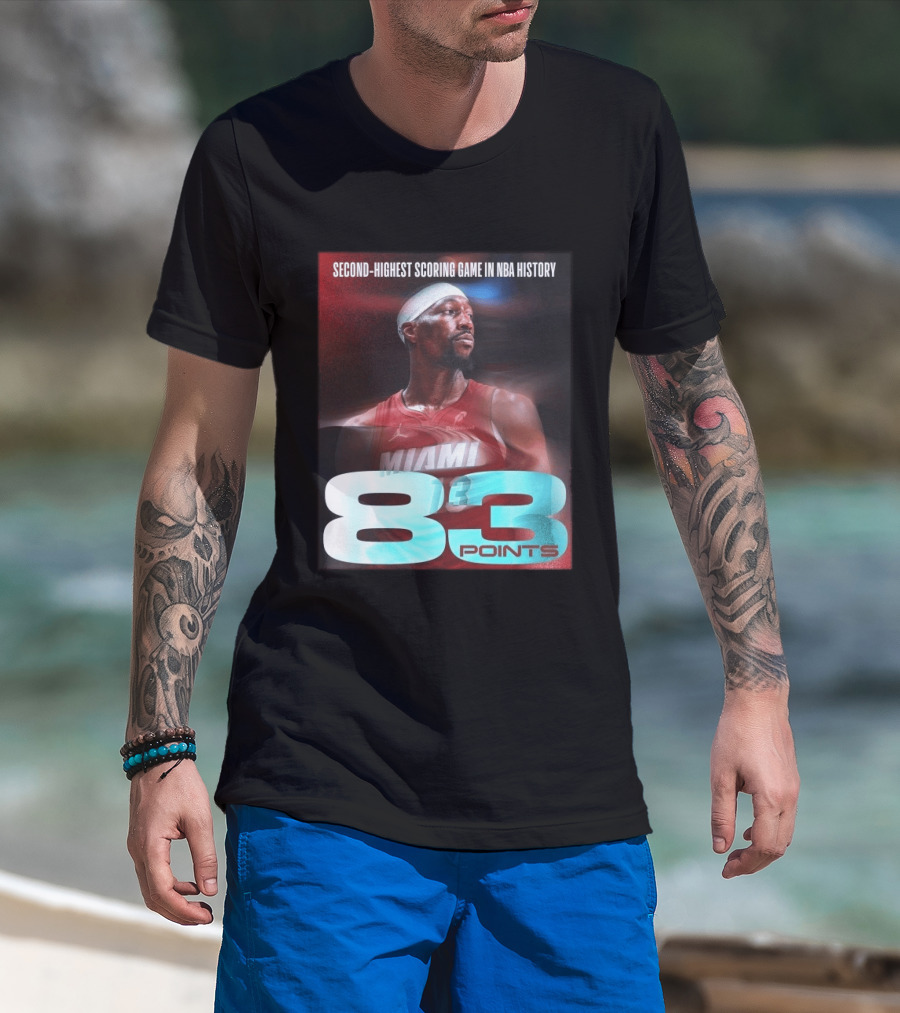 Miami 83 Points Bam Adebayo Second Highest Scoring Game In NBA History T-Shirt