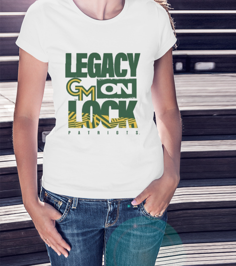 George Mason Patriots Legacy On Lock Basketball GM T-Shirt
