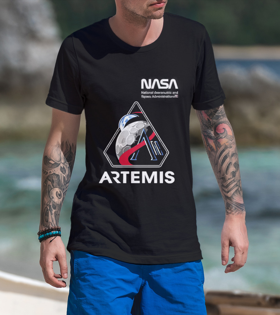 NASA Artemis 2 Mission Moon Exploration T-Shirt