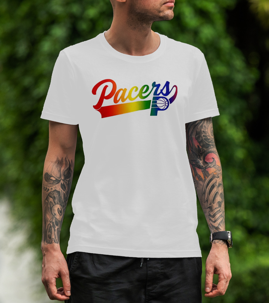 Indiana Pacers Pride Rainbow Game Night T-Shirt
