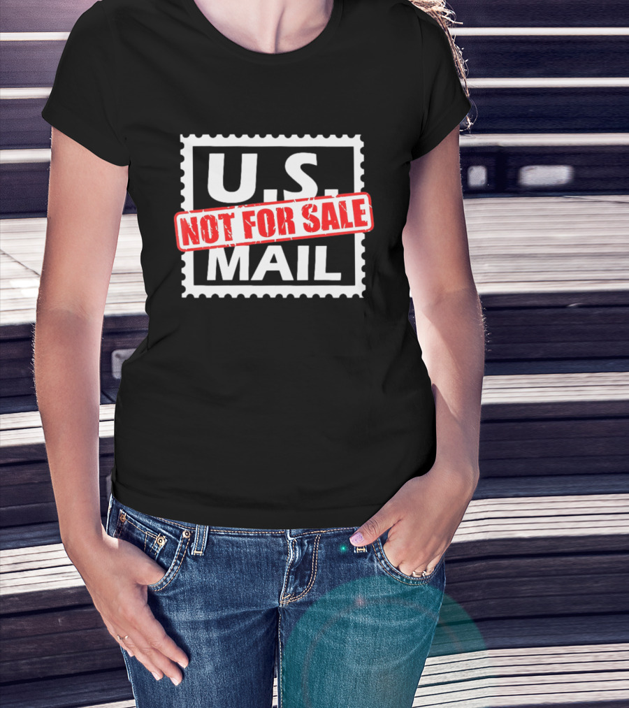 U.S. Mail Not For Sale Stamp Style Block T-Shirt