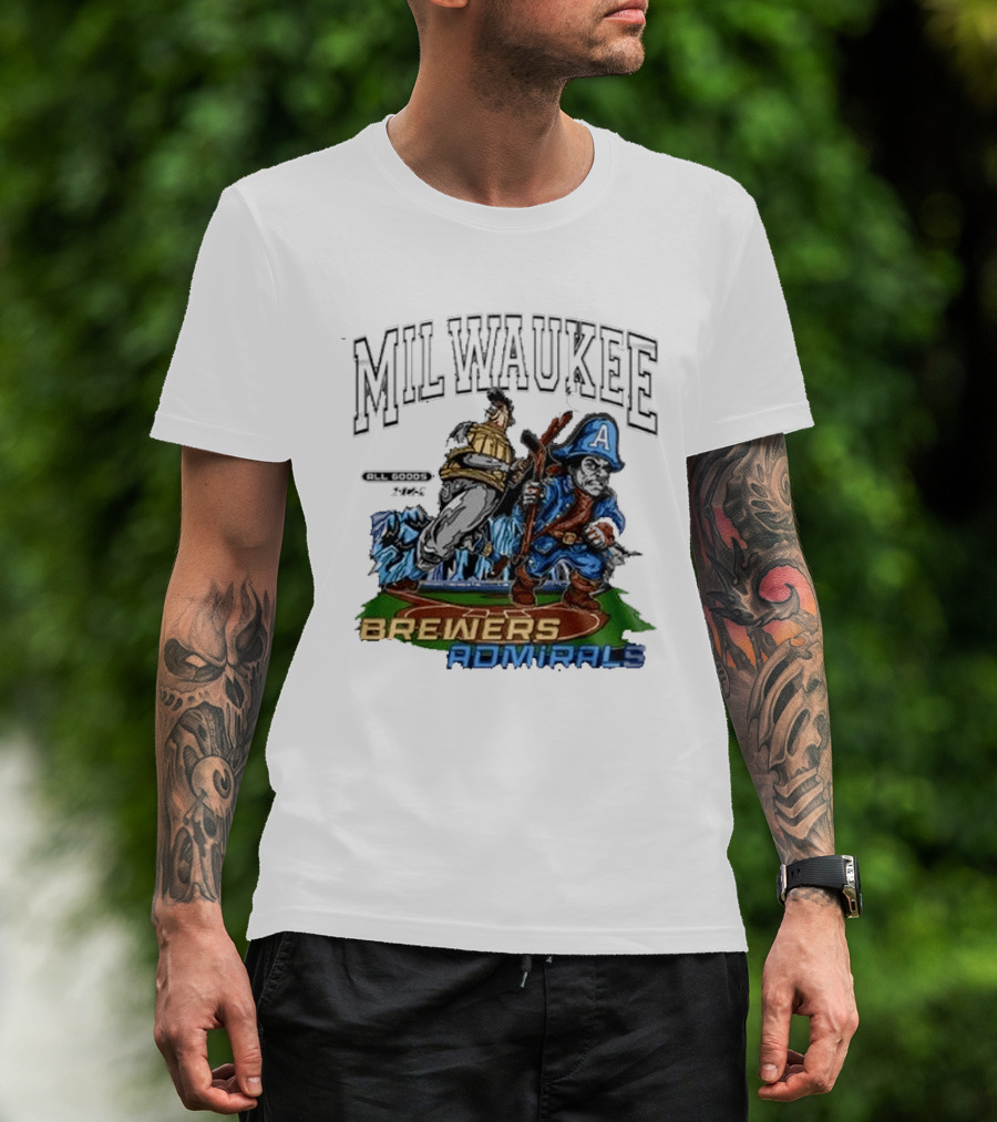 Milwaukee Brewers Admirals 2026 Night Collaboration T-Shirt