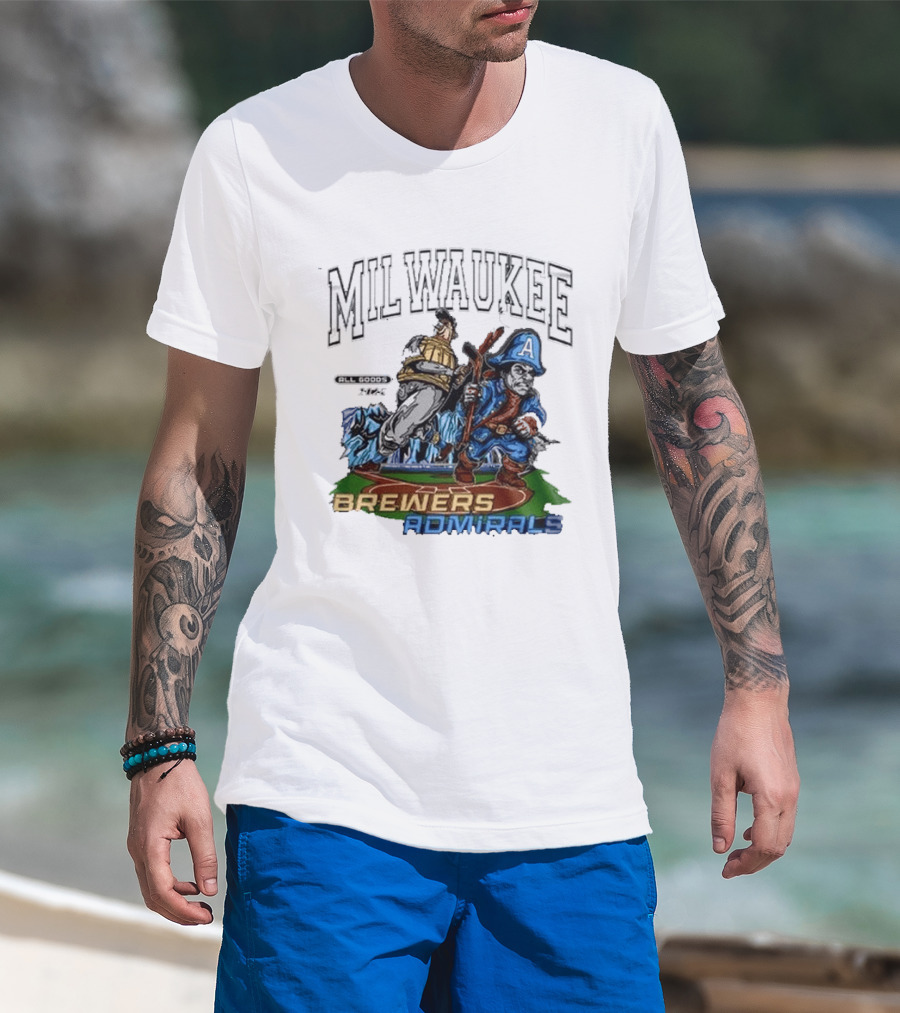 Milwaukee Brewers Admirals 2026 Night Collaboration T-Shirt