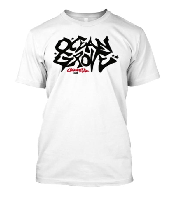 Ocean Grove Oddworld Lettering With Stars And Tag T-Shirt