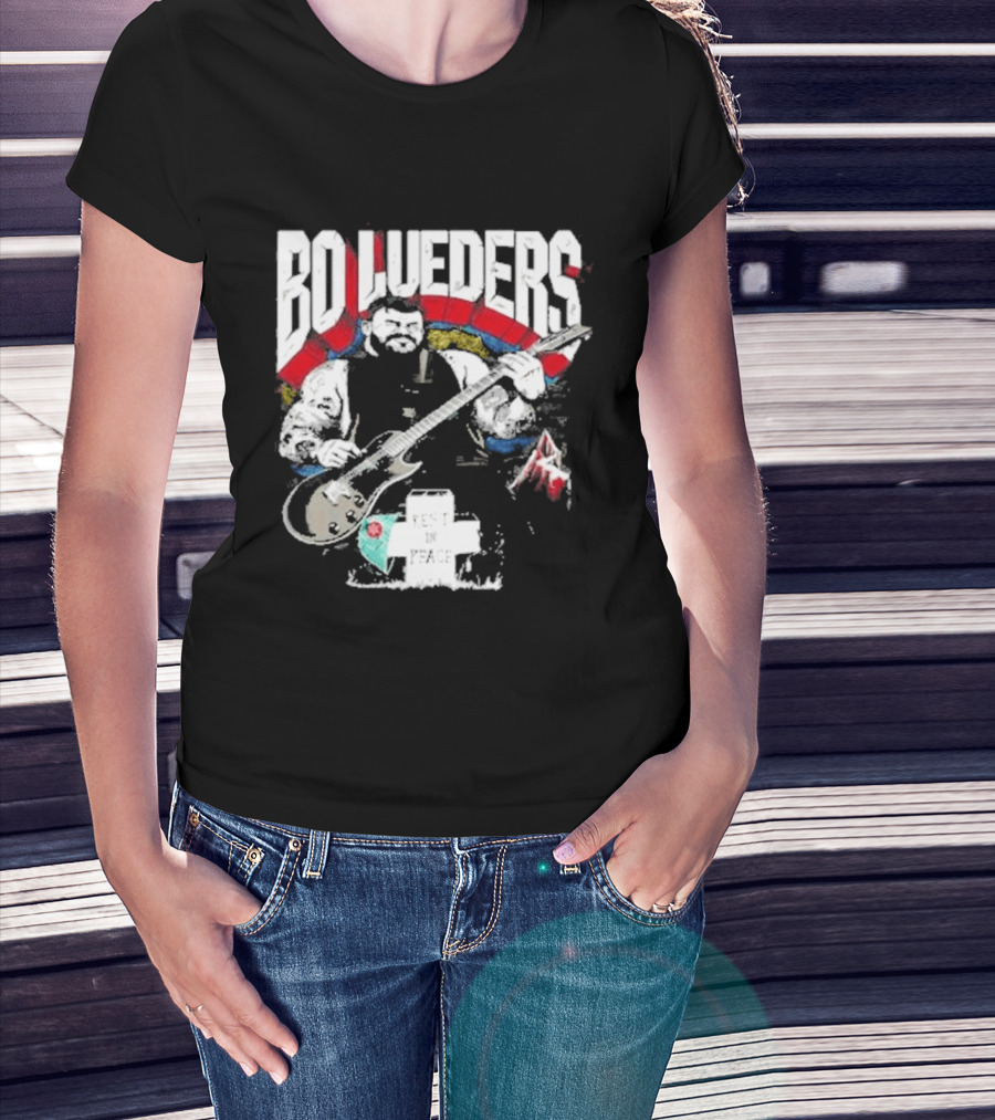 Bo Lueders Guitar Tribute Edgemen Rest In Peace T-Shirt