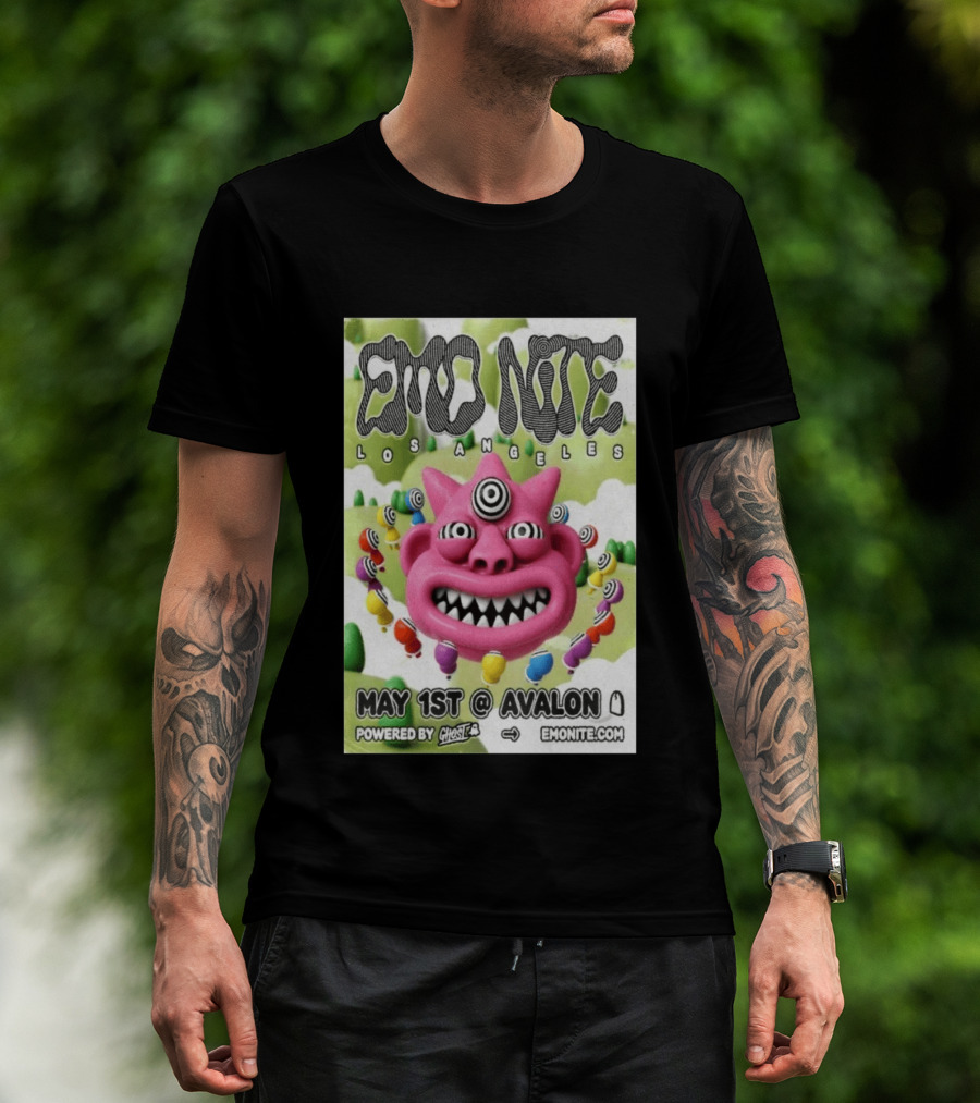 Emo Nite Los Angeles May 1st Avalon Powered By Ghost EmoNite Dot Com T-Shirt