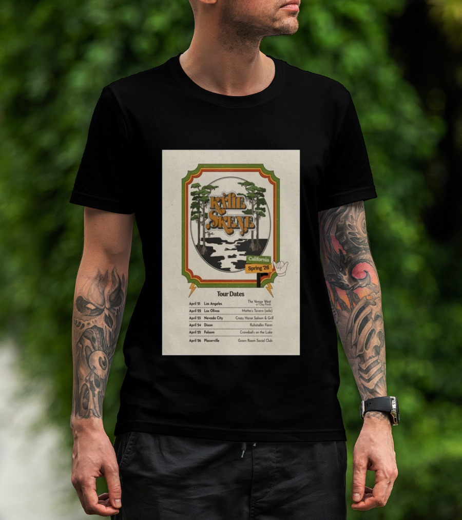 Kalie Skene California Spring 2026 Tour Dates Venice West Los Angeles Mattie's Tavern Los Olivos T-Shirt