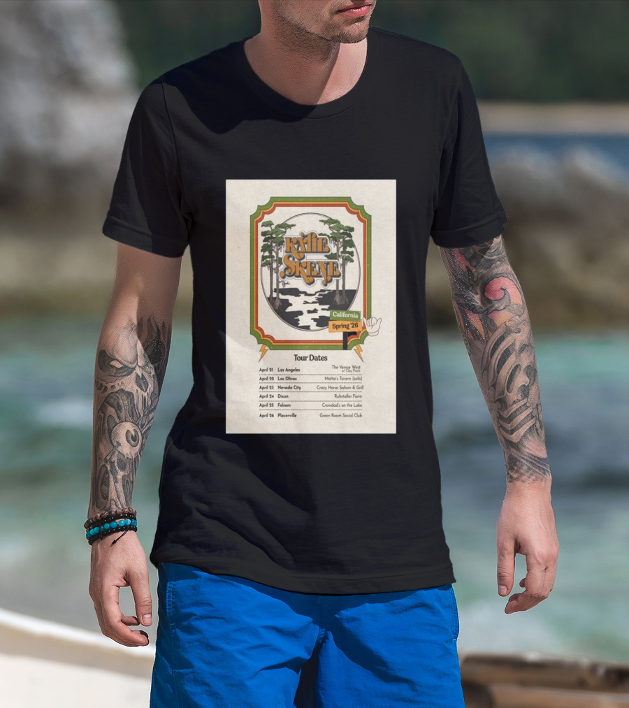 Kalie Skene California Spring 2026 Tour Dates Venice West Los Angeles Mattie's Tavern Los Olivos T-Shirt