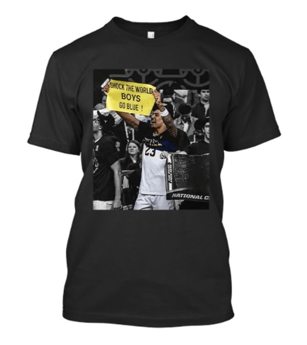 Shock The World Boys Go Blue Michigan Wolverines National Champions T-Shirt