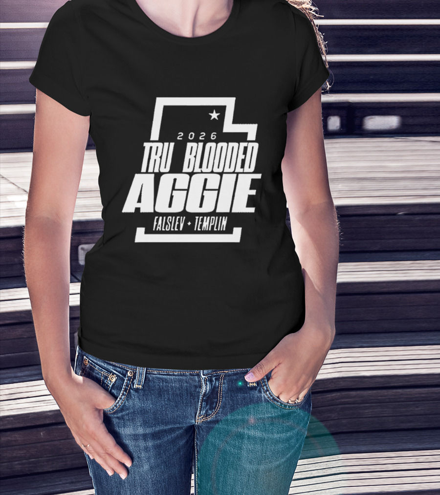 True Blooded Aggie Falslev Templin 2026 Utah Star T-Shirt