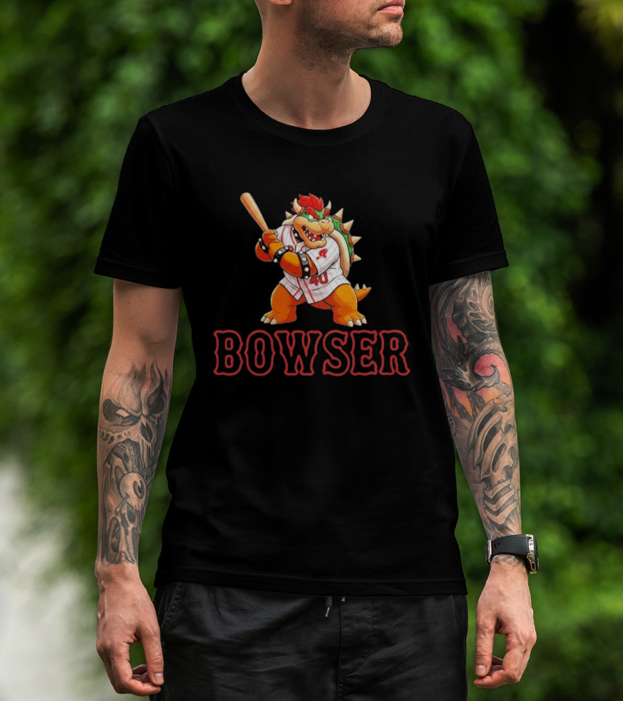 Willson Contreras Red Bowser Super Mario Baseball 40 T-Shirt