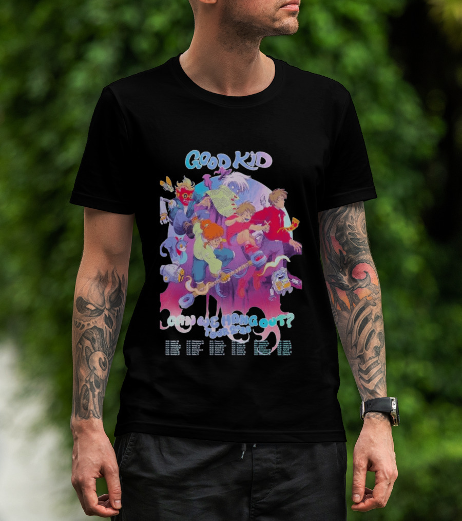 Good Kid Can We Hang Out 2026 Tour Animation Style Adventure T-Shirt
