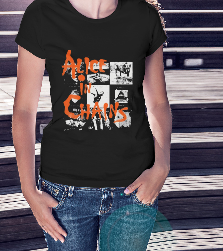 Alice In Chains Grunge Band Album Artwork Compilation T-Shirt
