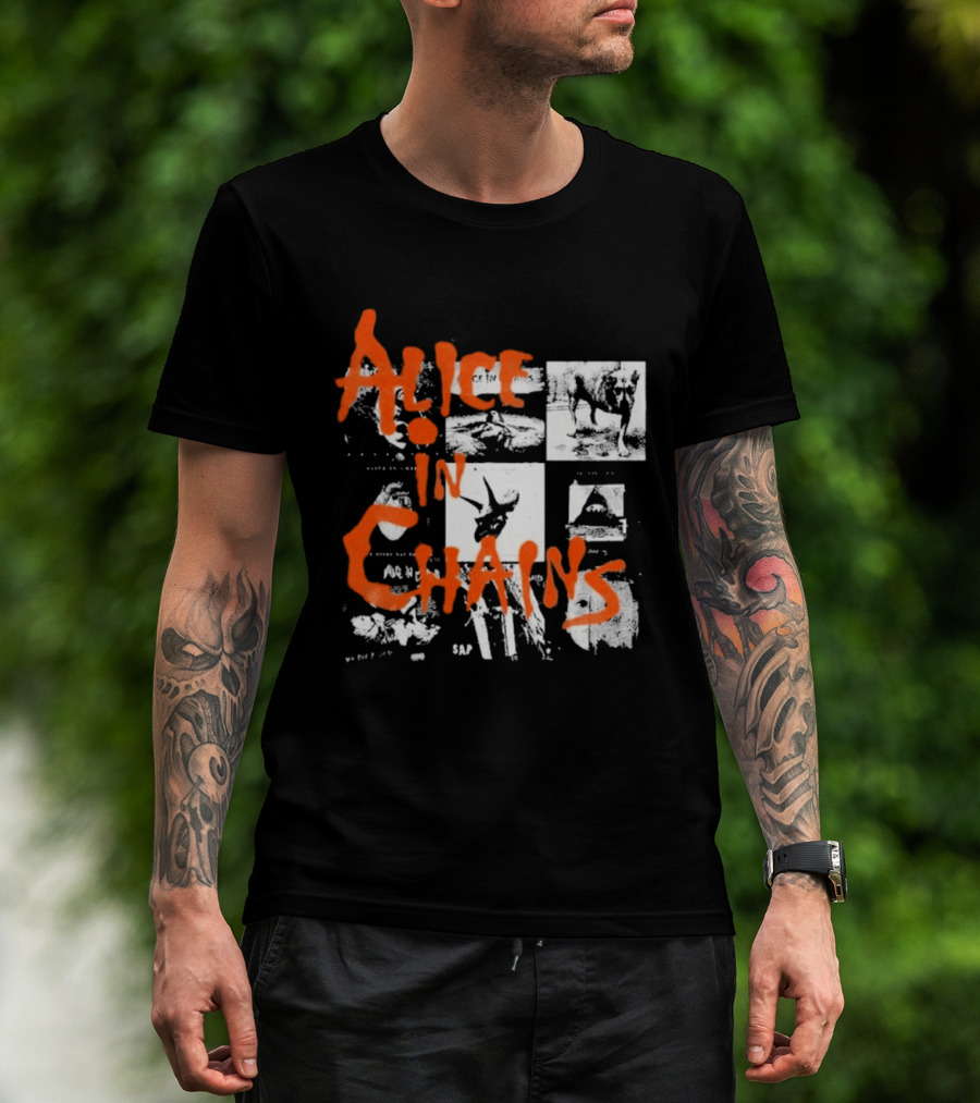 Alice In Chains Grunge Band Album Artwork Compilation T-Shirt