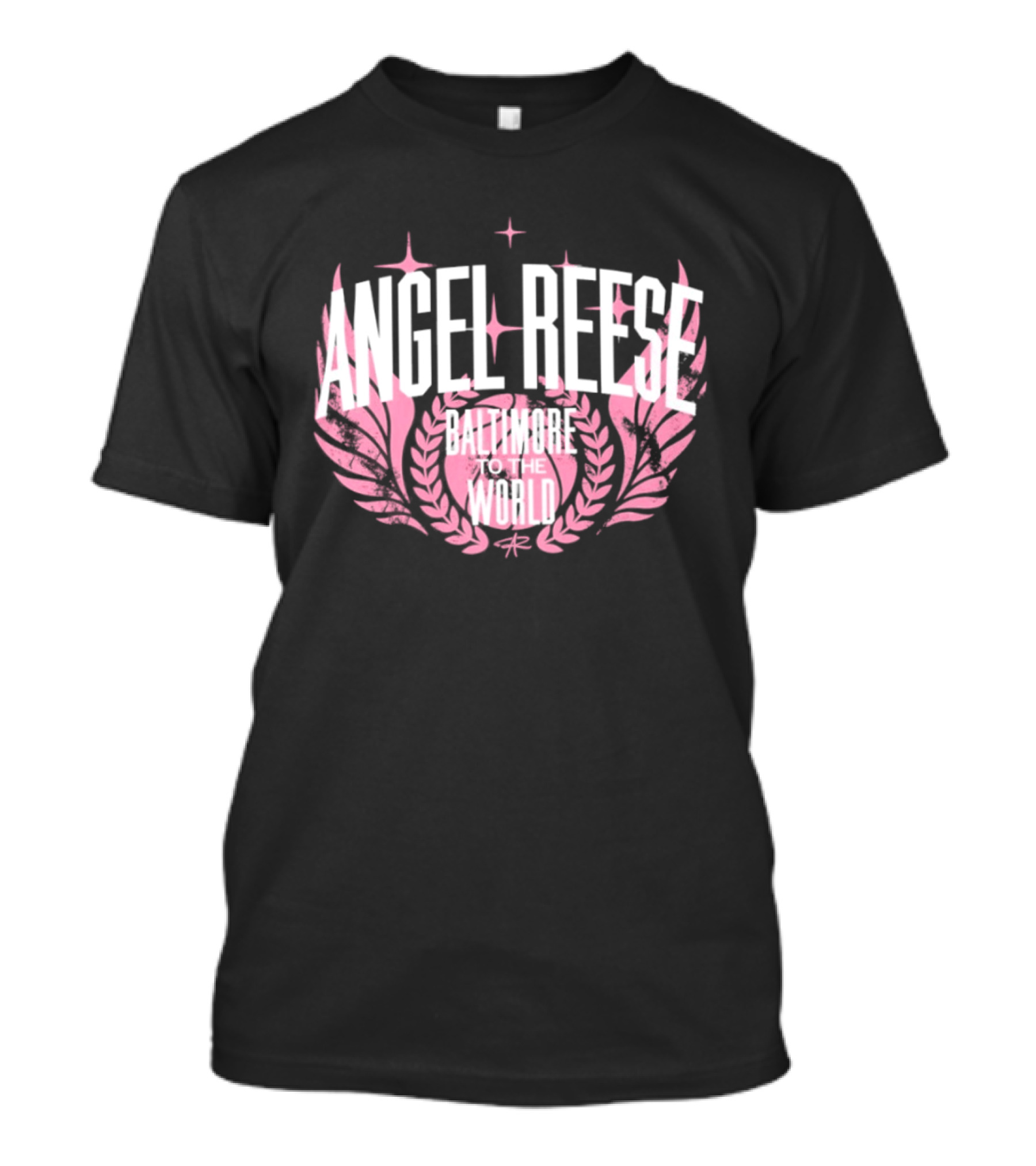Angel Reese Baltimore To The World Laurel Wings Star Motif T-Shirt
