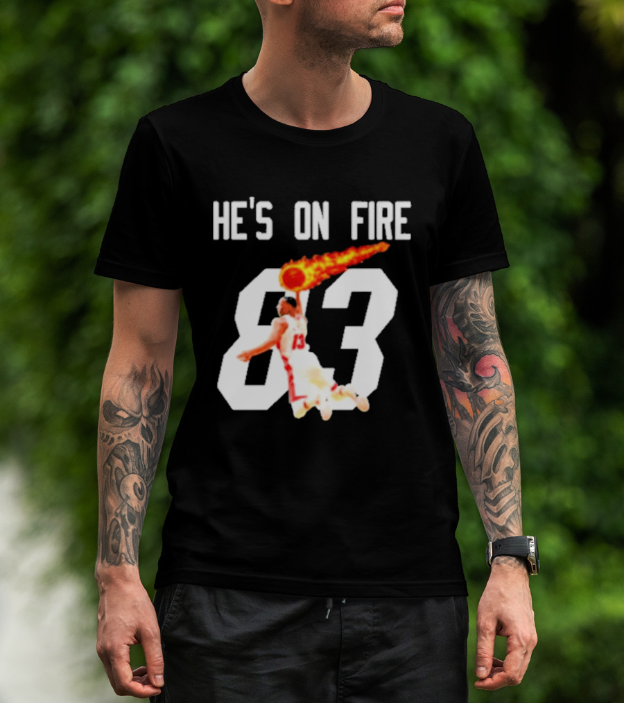 Bam Adebayo 83 Points He's On Fire Dunk Basketball T-Shirt