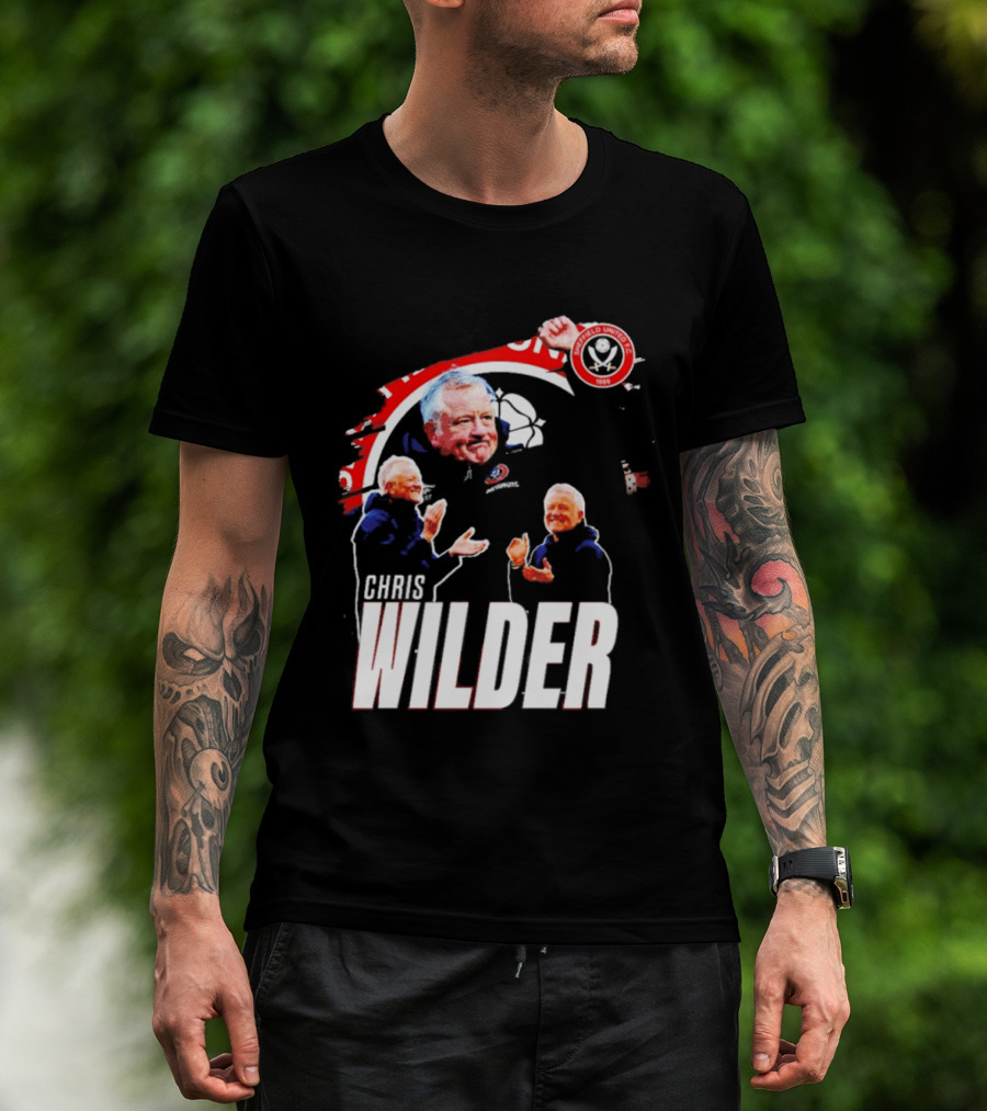 Sheffield United FC Chris Wilder Coach Fan Celebration T-Shirt