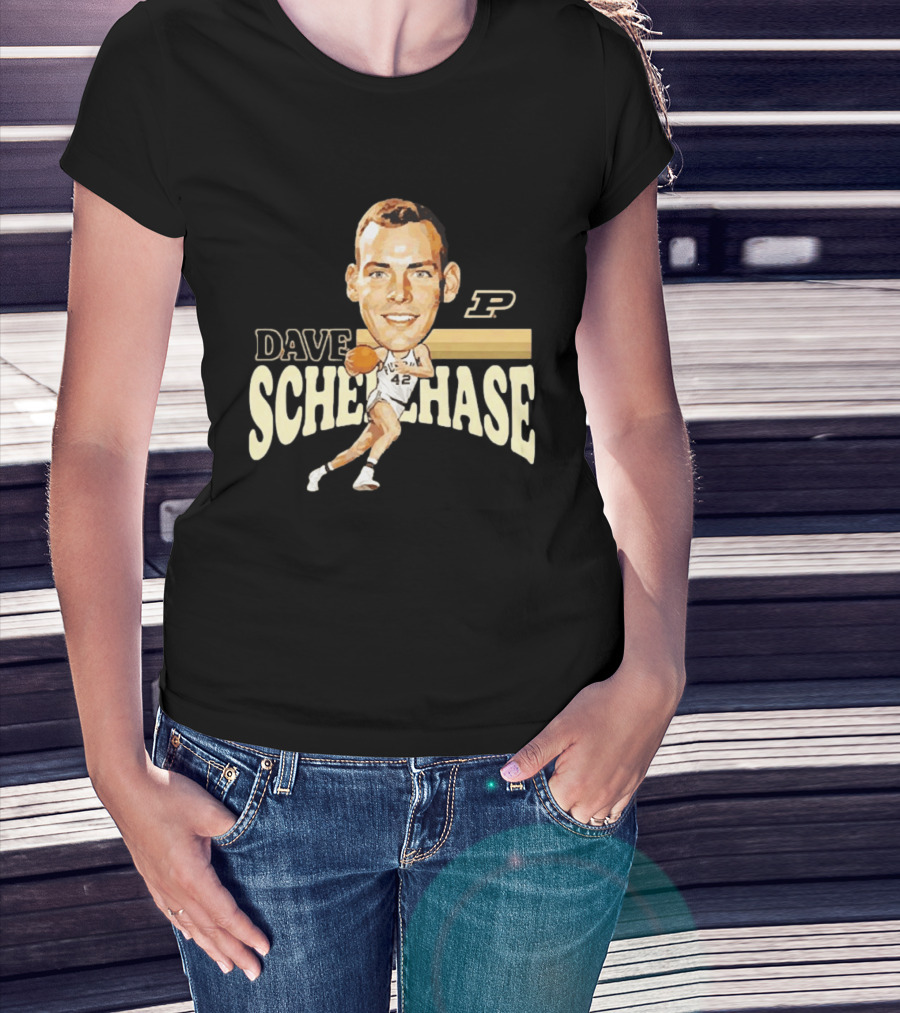Dave Schellhase Purdue Boilermakers Basketball Legends Caricature 42 T-Shirt