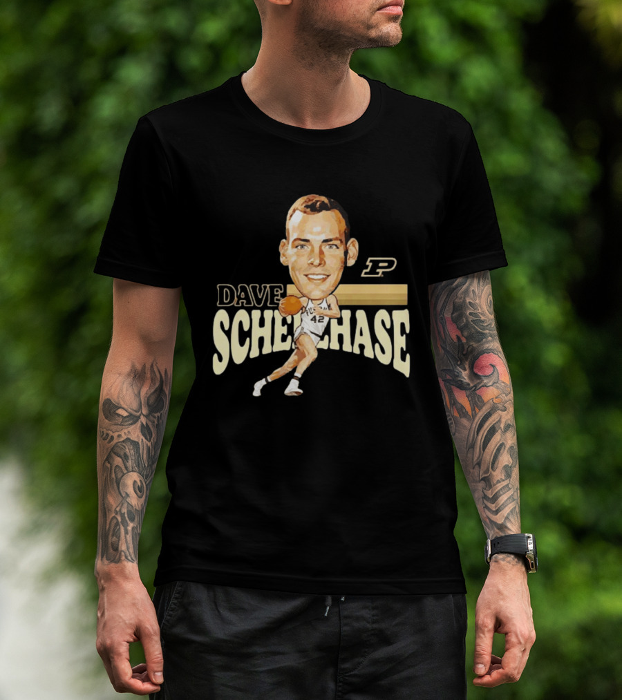 Dave Schellhase Purdue Boilermakers Basketball Legends Caricature 42 T-Shirt