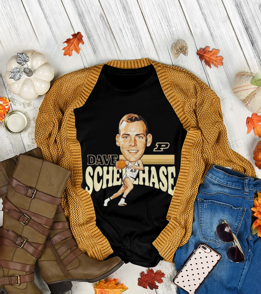 Dave Schellhase Purdue Boilermakers Basketball Legends Caricature 42 T-Shirt