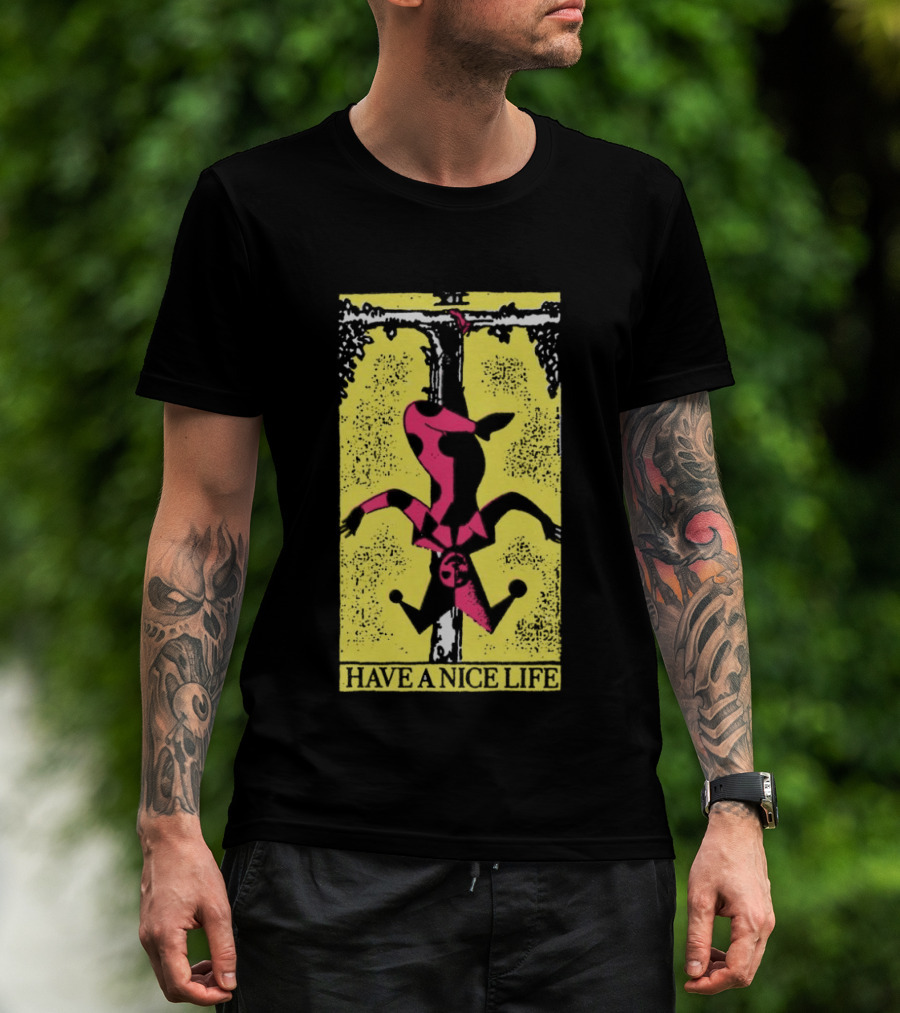 The Flenser Have A Nice Life Upside Down Guy Jester Tarot T-Shirt