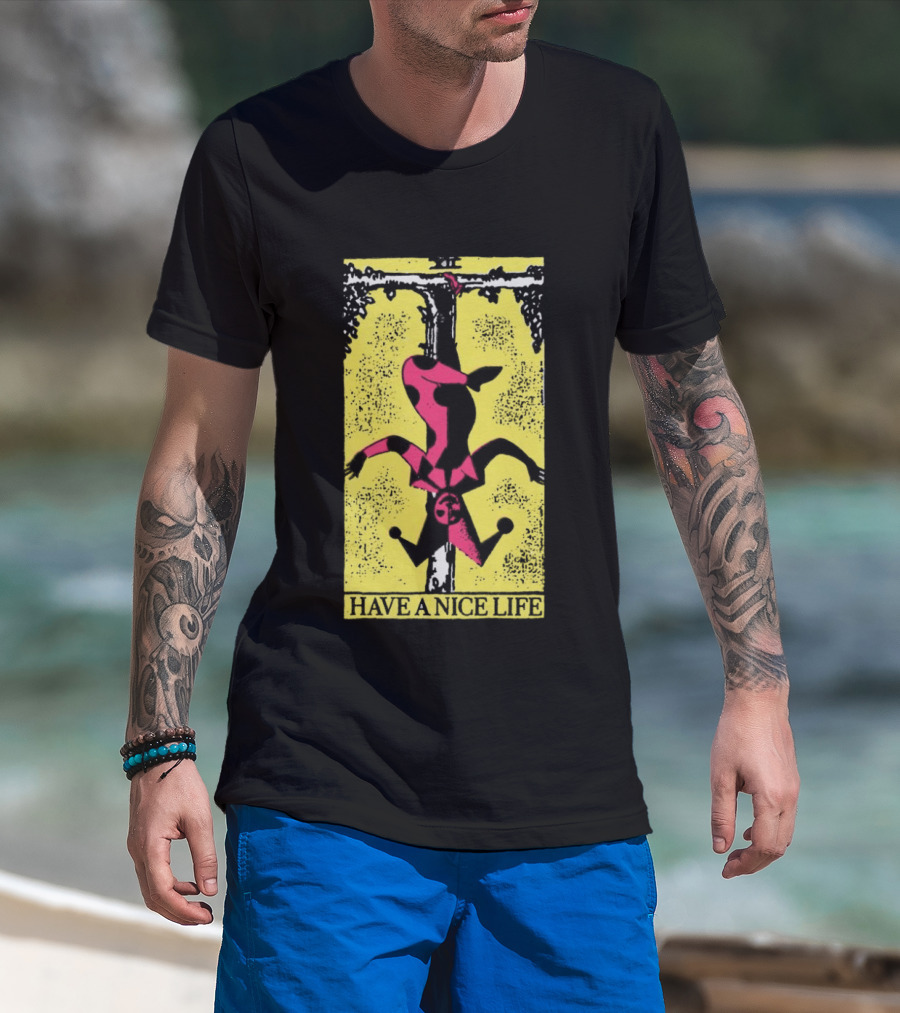 The Flenser Have A Nice Life Upside Down Guy Jester Tarot T-Shirt
