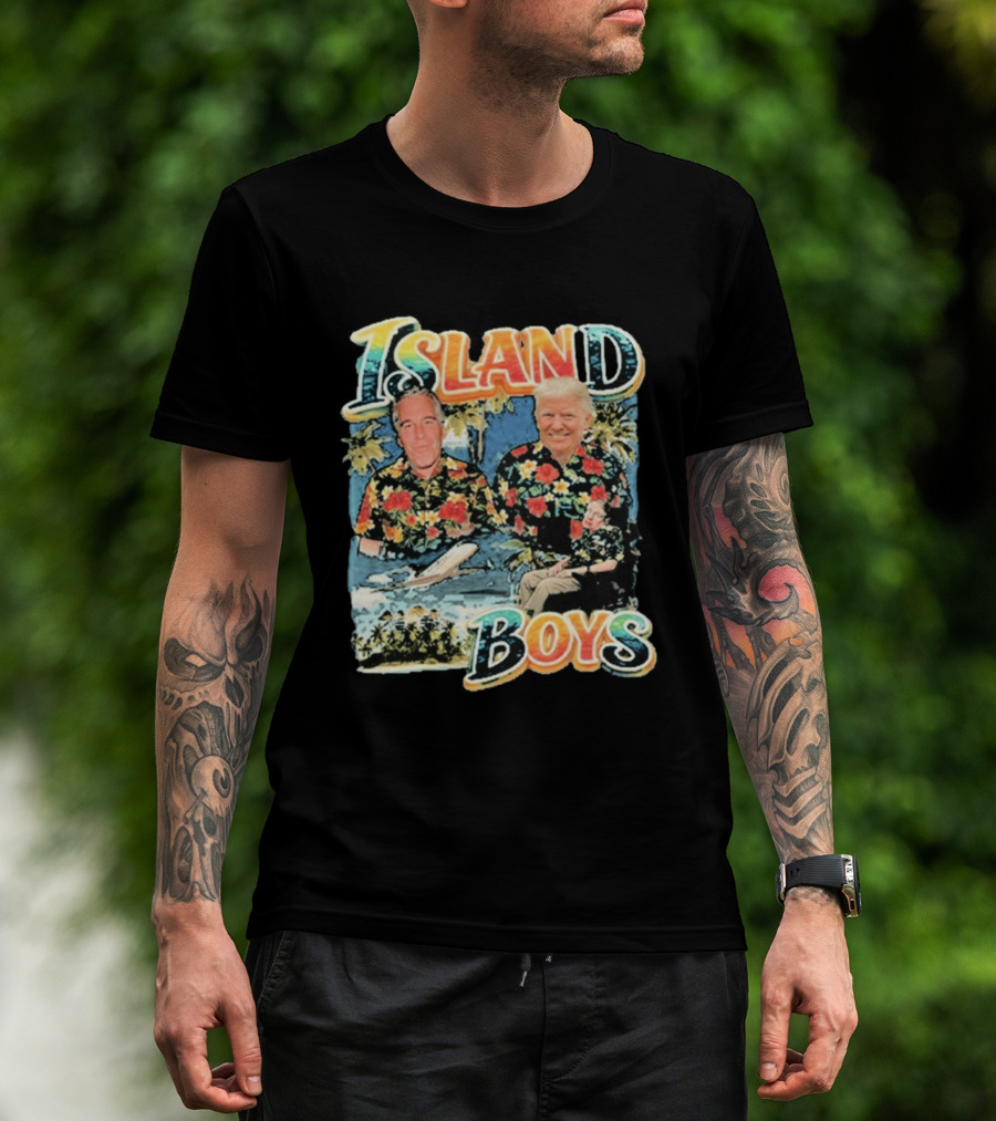 Island Boys Trump Epstein Hawking Hawaiian T-Shirt