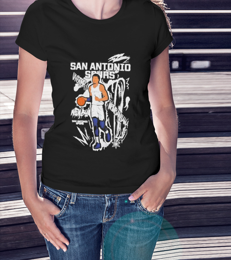 Victor Wembanyama San Antonio Spurs Chalked Up Player T-Shirt